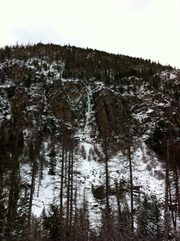 This is the GrainEater in early season, but fully climbable conditions- taken Nov. 27, 2011.