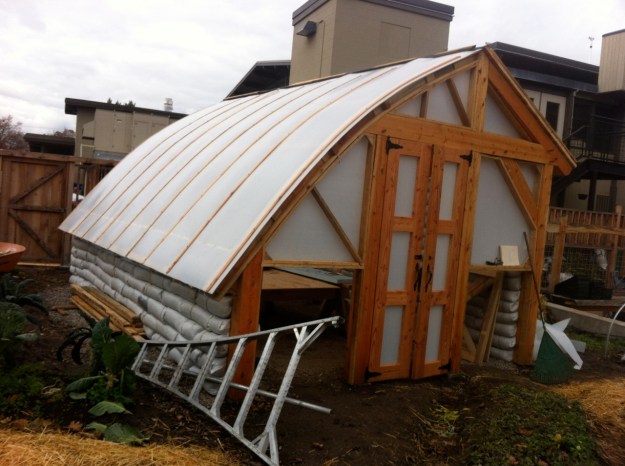 UM Dining services greenhouse- starting plants for consumption on campus.