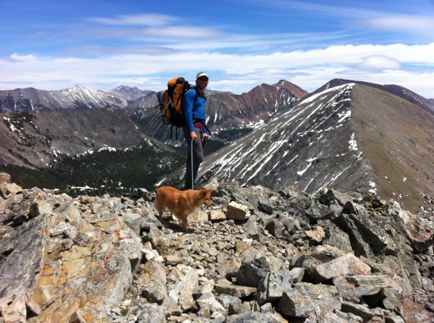 10,000', Pintler wilderness. The day before this photo was taken, I fractured my second metatarsal.