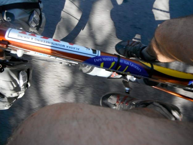 My left foot, working itself to oblivion.