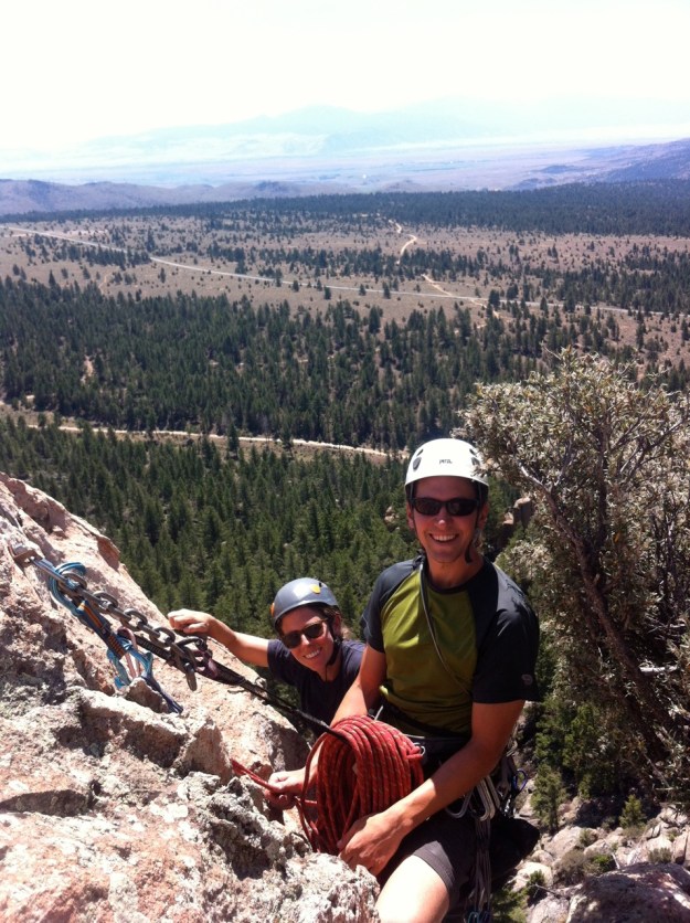 Brian and Ren, ready to rap off.