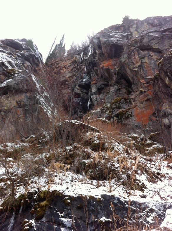 Up the gully at the Fang. I'd do well to get on this if it forms this year.