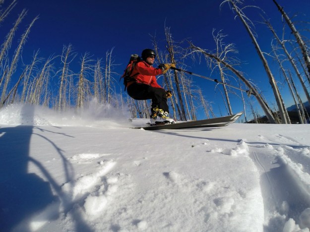 Bad habits from telemark skiing carry over. I'm still a back seat driver.