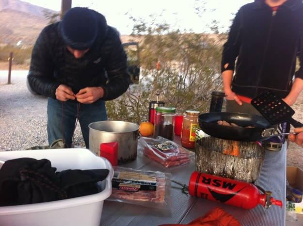 Bacon and coffee. I must be on vacation.