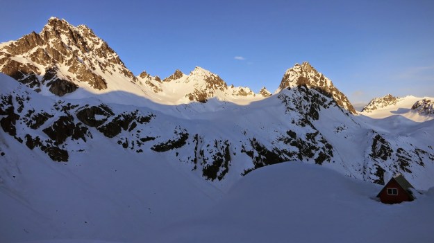 The Mint Glacier Hut.