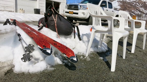 The cushiest hitch-hiking spot ever (no we didn't hitch in the white truck).