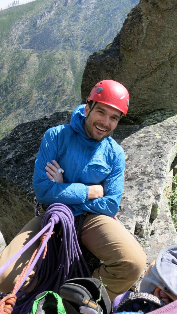Summit notch. Unknown pitches beckon another trip.