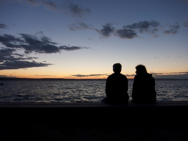 Bob and Nancy, and Puget Sound. Doing together right for over 40 years.