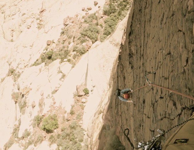 Abigail, not looking down like a pro.