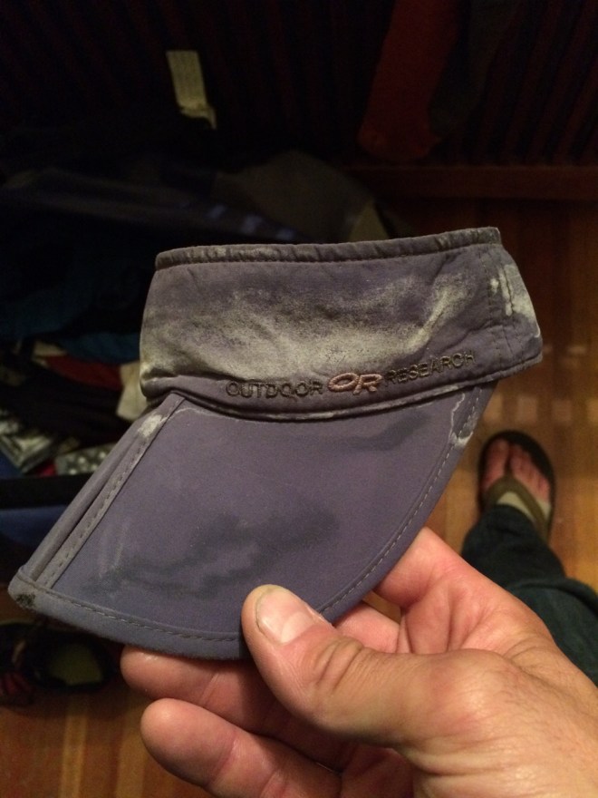 Post race salt deposit. It was hard.