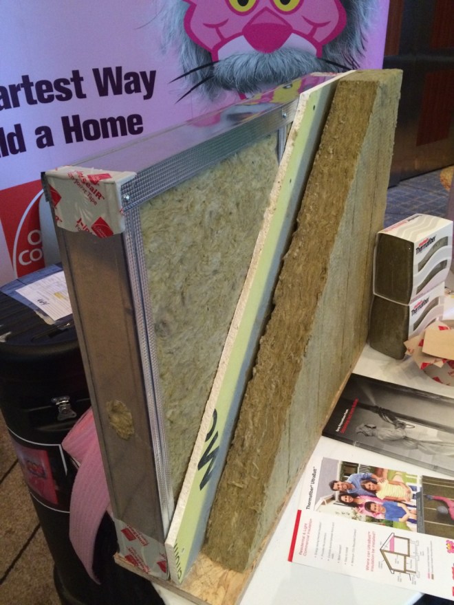 Wall insulation cross section.