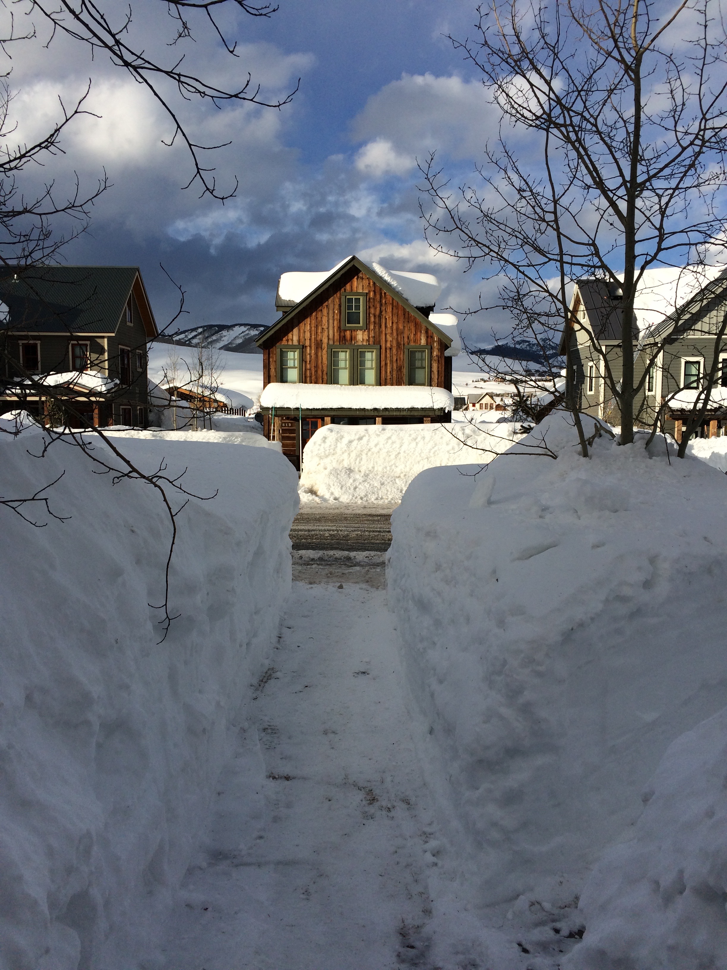snow walkway, shovel, western