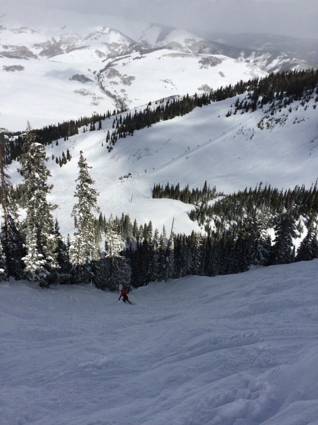 alaska air, crested butte, steep and deep, Big Chute